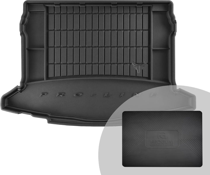 FROGUM ProLine 3D Gummimatte Exklusive Auto Kofferraummatte Kofferraumwanne für Skoda Karoq ab 2017