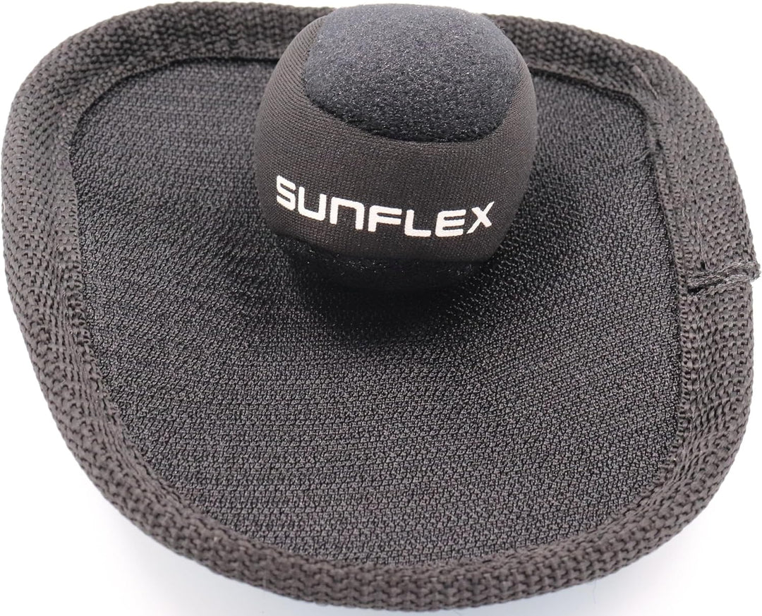 Sunflex® Neopren Mini Sure Catch Set Flames Blurefire mit Zwei Schlägern und einem Ball in schwarz |