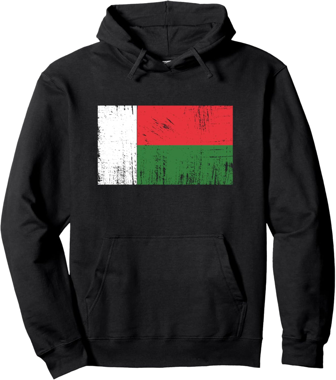 Madagaskar Fahne-Flagge Geschenk Fussball-Fan Sport Pullover Hoodie