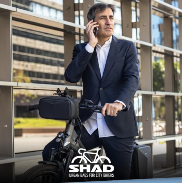 SHAD Bikes - fahrradtasche Lenker klein Executive Bar Bag 3L - Lenkertasche Fahrrad Klein Wasserdich