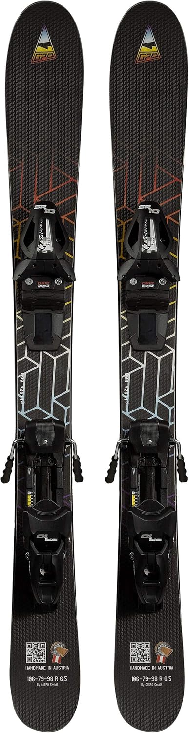 GPO Snowblade Hot Stamp, Kurz-Ski inkl. Tyrolia-SR-10-Sicherheitsbindung, 99 cm Länge, Big-Foot-Ski