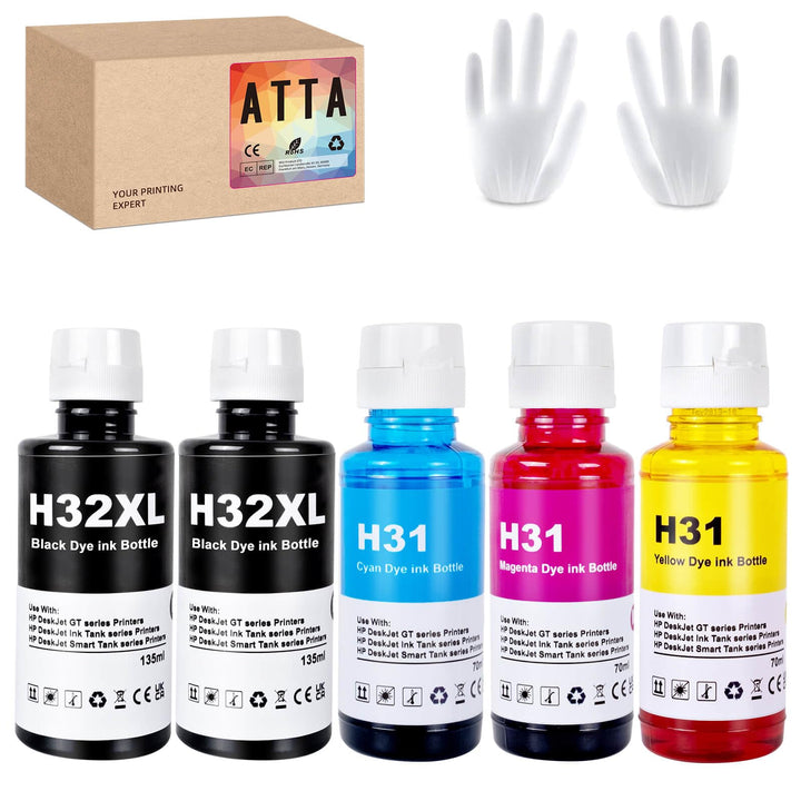 ATTA 31 32 XL Nachfülltinte für Smart Tank 7305 7005, Kompatibel Druckertinte 31 32XL für Smart Tank