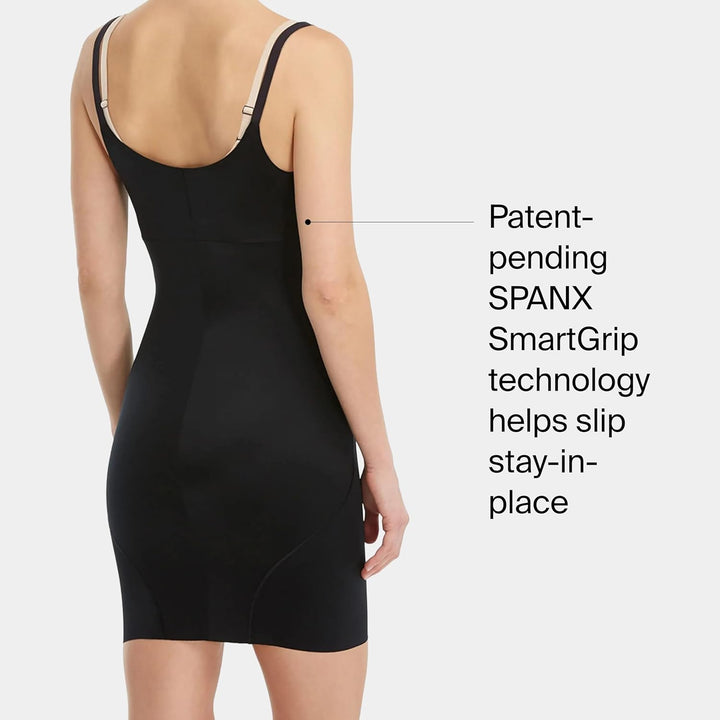 SPANX Shapewear für Damen Sculptant, Open Bust Full Slip (Regular und Übergrösse) M Veryblack, M Ver