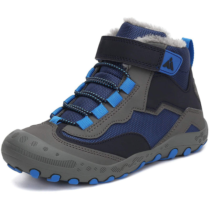 Mishansha Kinder Winterschuhe Gefüttert Winterstiefel für Jungen Mädchen Gr.24-38 31 EU Dunkelblau,