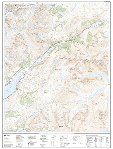 Glen Carron and West Monar (OS Explorer Map, Band 429), Karte
