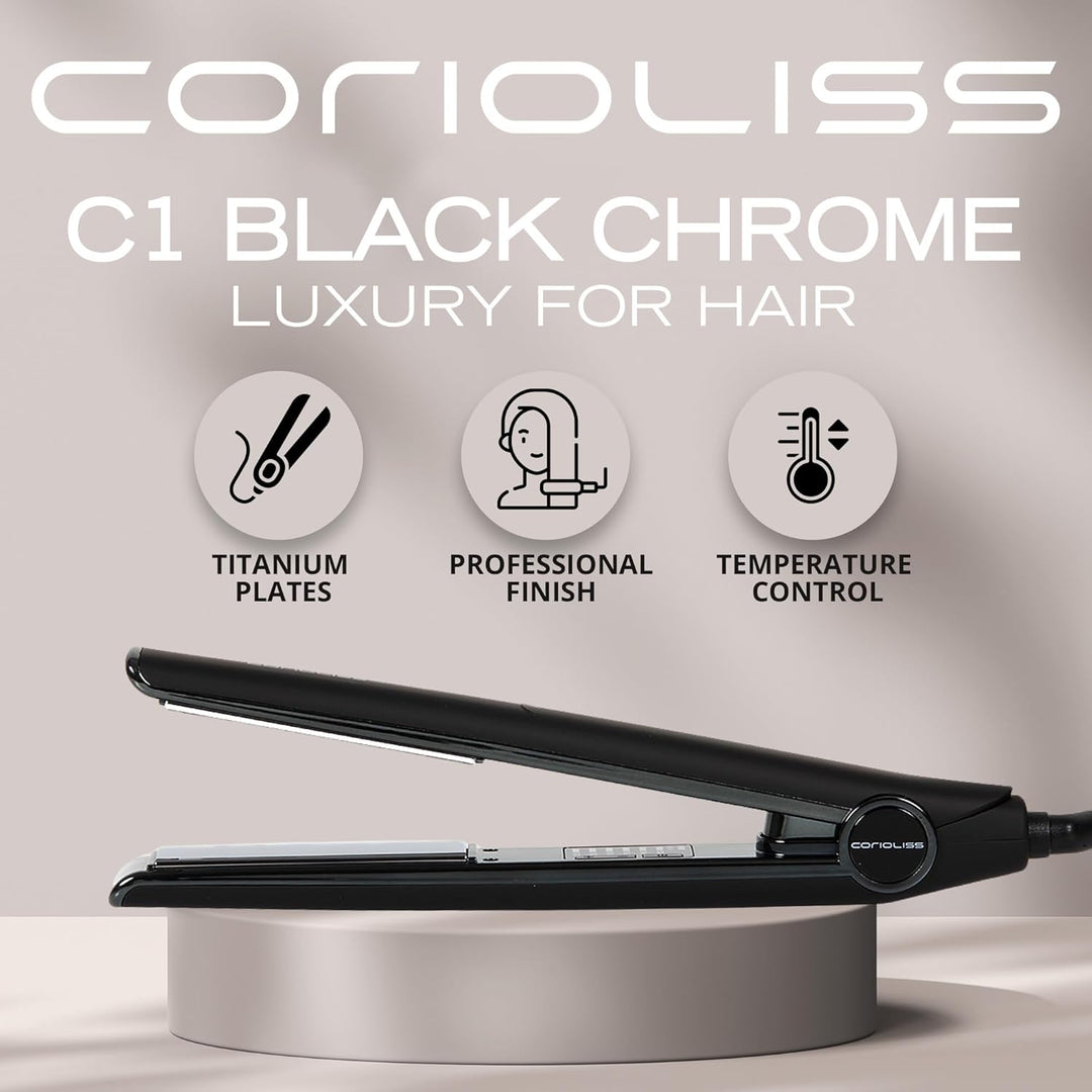 Corioliss C1 | Haarglätter für Frauen | Titanplatten und Curling für feines Haar | Professionelles E