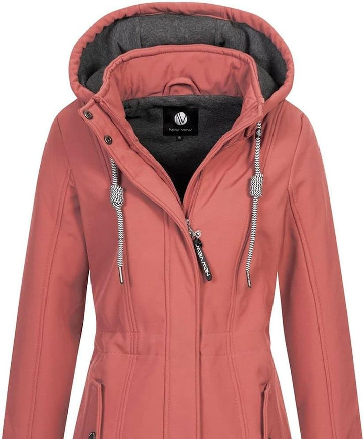 Top Fuel Fashion Damen Softshelljacke Kurzmantel Ivana L Altrosa (Rosé), L Altrosa (Rosé)