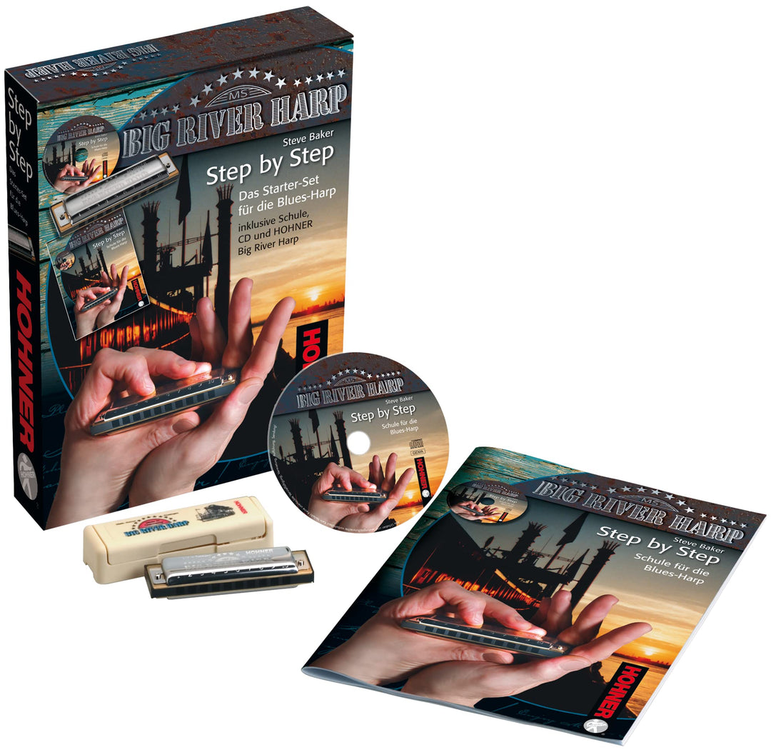 HOHNER Mundharmonika, Blues Harp, Starter-Set, deutsch