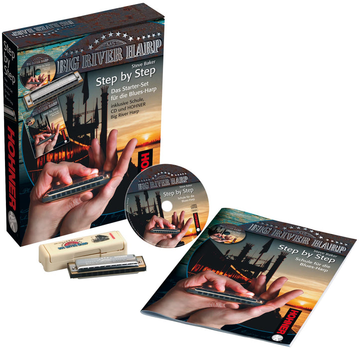 HOHNER Mundharmonika, Blues Harp, Starter-Set, deutsch