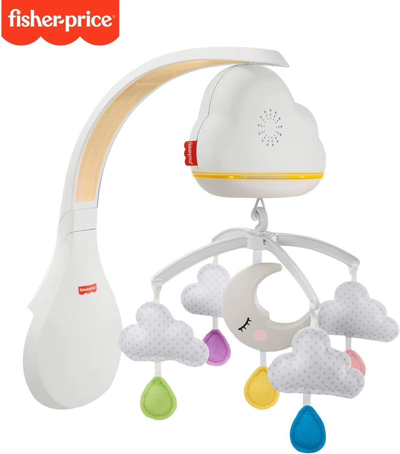 Fisher-Price GRP99 - Traumhaftes WolkenMobile und Spieluhr mit Geräuschsensor zur automatischen Akti