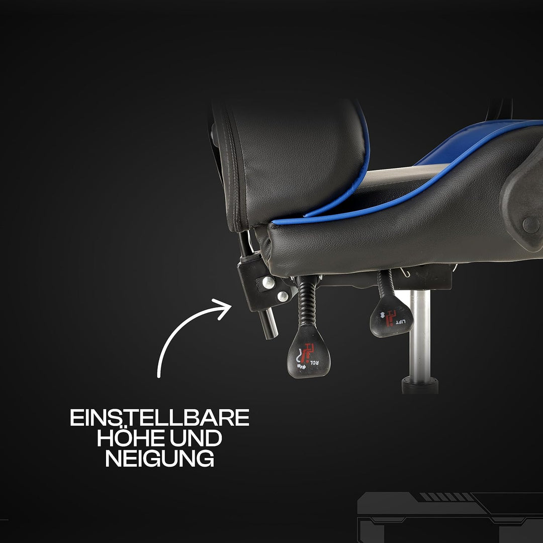Baroni Home Gaming-Stuhl, ergonomischer Bürostuhl, gepolstert Gaming Sessel mit bequemer, Verstellba