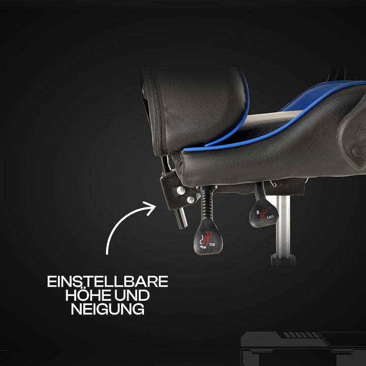 Baroni Home Gaming-Stuhl, ergonomischer Bürostuhl, gepolstert Gaming Sessel mit bequemer, Verstellba