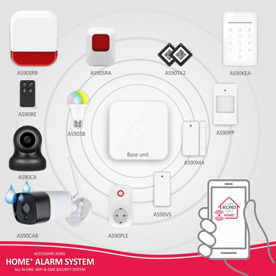 ELRO AS90CAB Full-HD-Aussenkamera für das Alarmsystem AS90S Home+, Zubehör Zubehör Aussenkamera, Zub