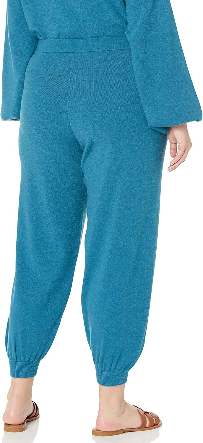 The Drop Maddie superweiche Strick-Jogginghose mit lockerer Passform, für Damen M Blauer Saphir, M B