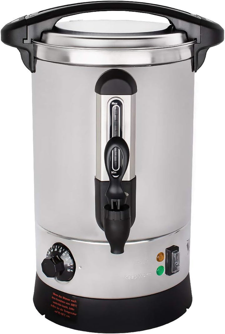 Beeketal 'BGWK5' Gastro Glühweinkocher 5 Liter Volumen mit Füllstandskala, Anit-Tropf Zapfhahn und s