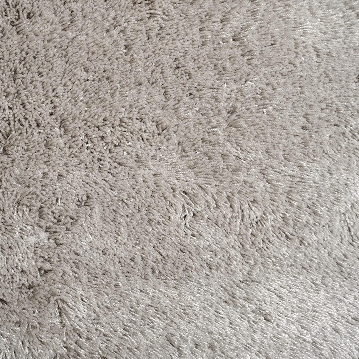 Badeliga® Eck Duschmatte Hellgrau, idealer Duschvorleger für eckige Duschkabinen. Extrem flauschig,