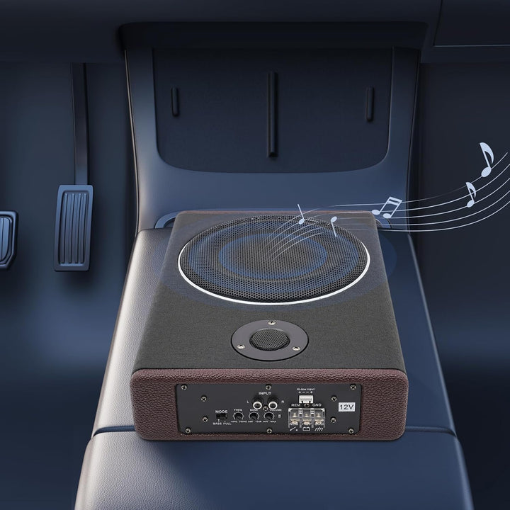 8'' 600 Watt Auto Unter Sitz Subwoofer, flaches Auto Aktives Bass Gehäuse, Auto unter Sitz Aktiver S