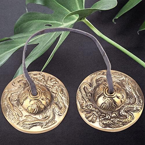 Tibetische Meditationsglocke Handgefertigtes buddhistisches Glückssymbol Geprägtes Meditationsyoga G