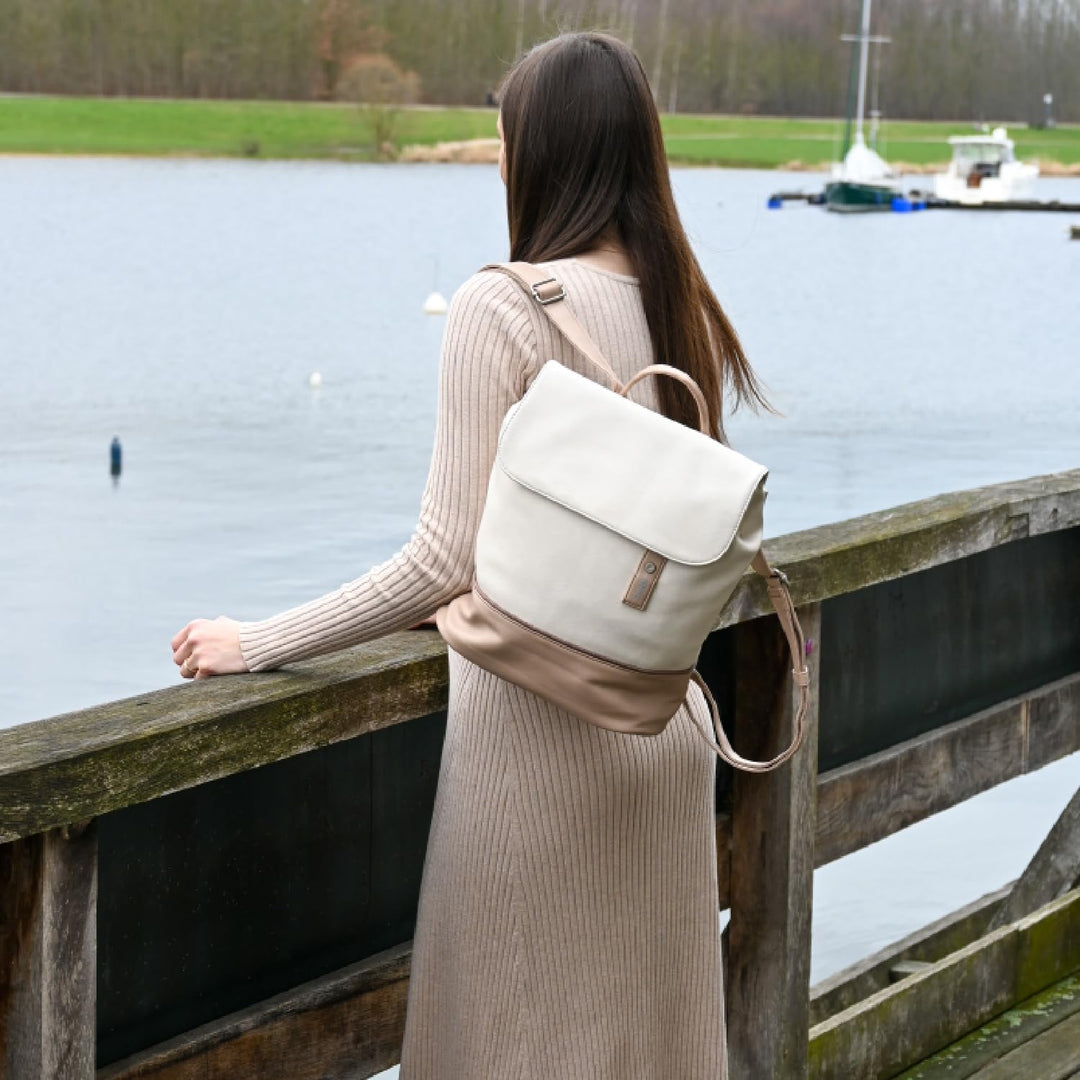 Zwei JANA Rucksack JR13 oat, Oat