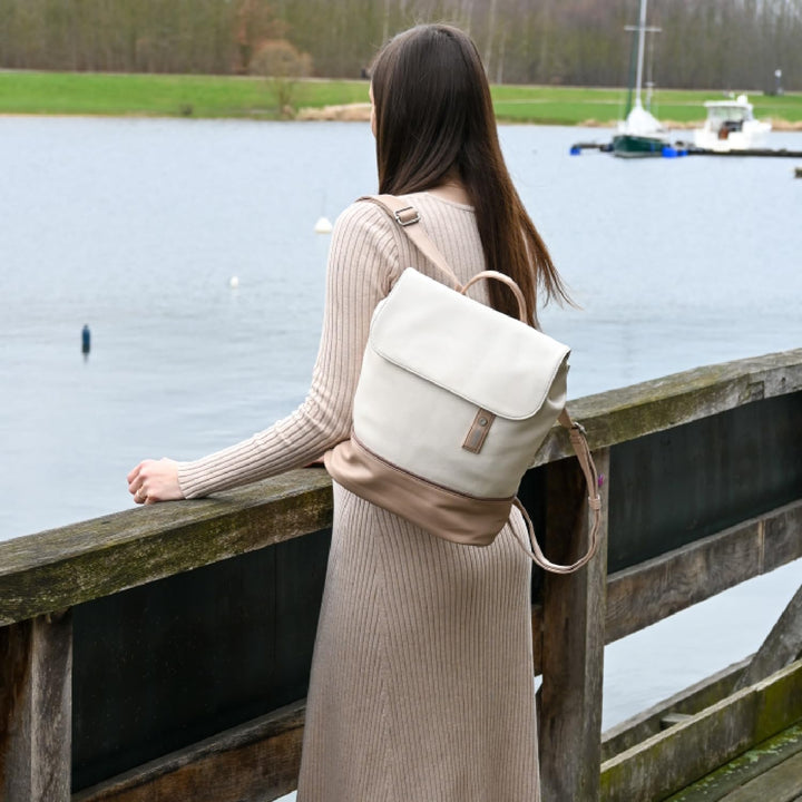 Zwei JANA Rucksack JR13 oat, Oat
