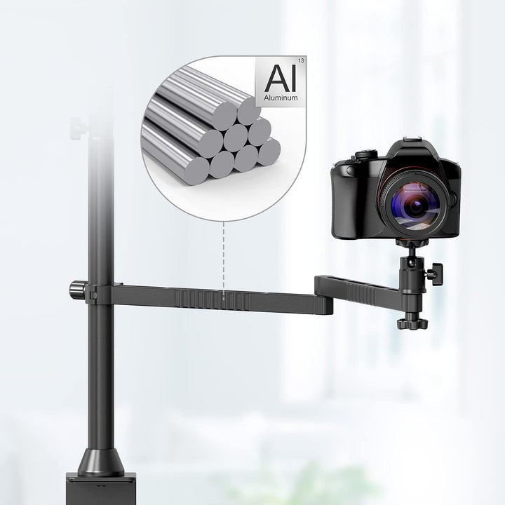 VIJIM LS21 Live-Übertragungsstativ mit 4 Armen/Mikrofonarm / 3X separatem Arm/Stativkopf