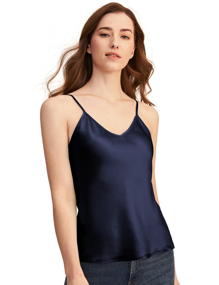 LilySilk Seidentop Sexy Seide Unterhemd Top Schlicht Trägertop Damen Camisole 100% Seiden Cami Tops