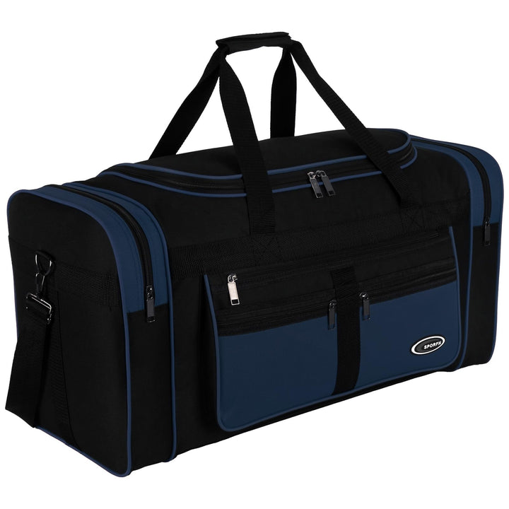 Sporttasche, Reisetasche und Fitnesstasche für Damen und Herren- Tainingstasche, Gym Bag (Blau, L 55