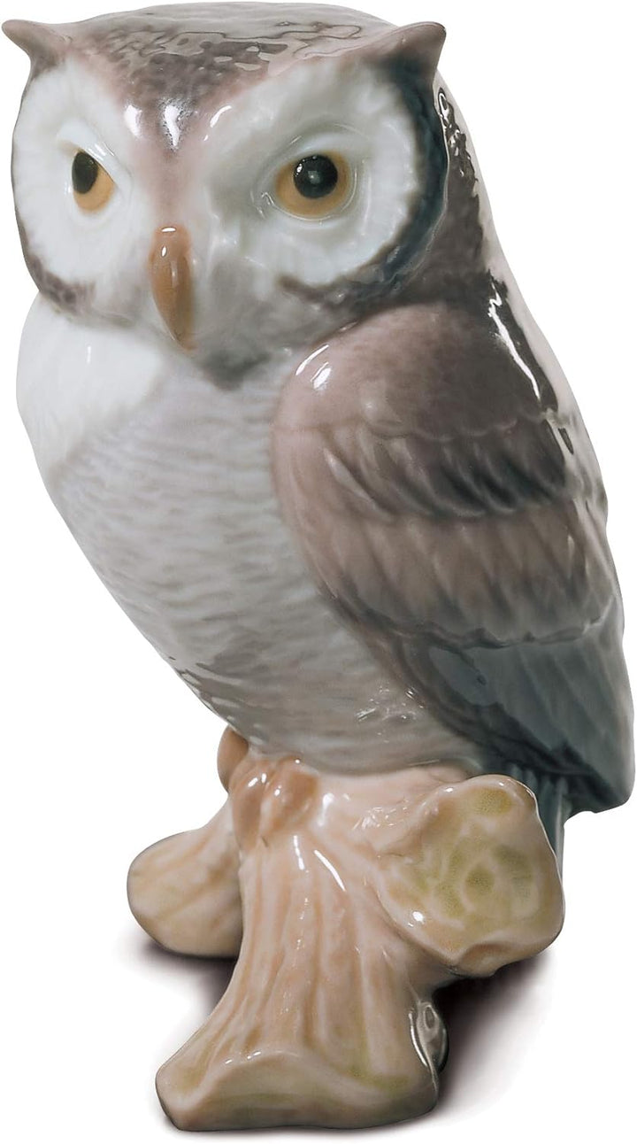 LLADRÓ Figur Glücksuhu. Eule. Porzellan.
