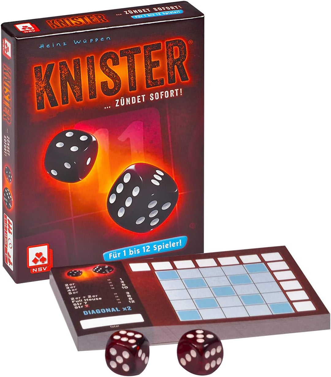 NSV - 4050 - KNISTER - Würfelspiel & 4059 - The Mind - Kartenspiel Bundle mit Kartenspiel, Bundle mi