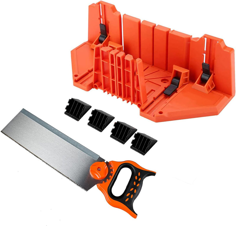 YUMILI Backsaw mit Gehrungslade für DIY Handwork Craft Portable Handsaw Set Gehrungssäge