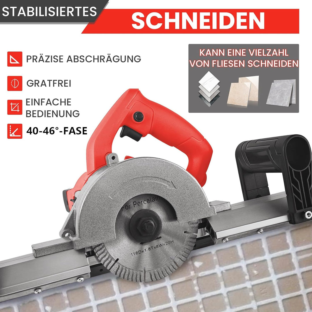 VKE 1200W 45 grad Elektrischer Fliesenschneider mit Sägeblatt 6, 6