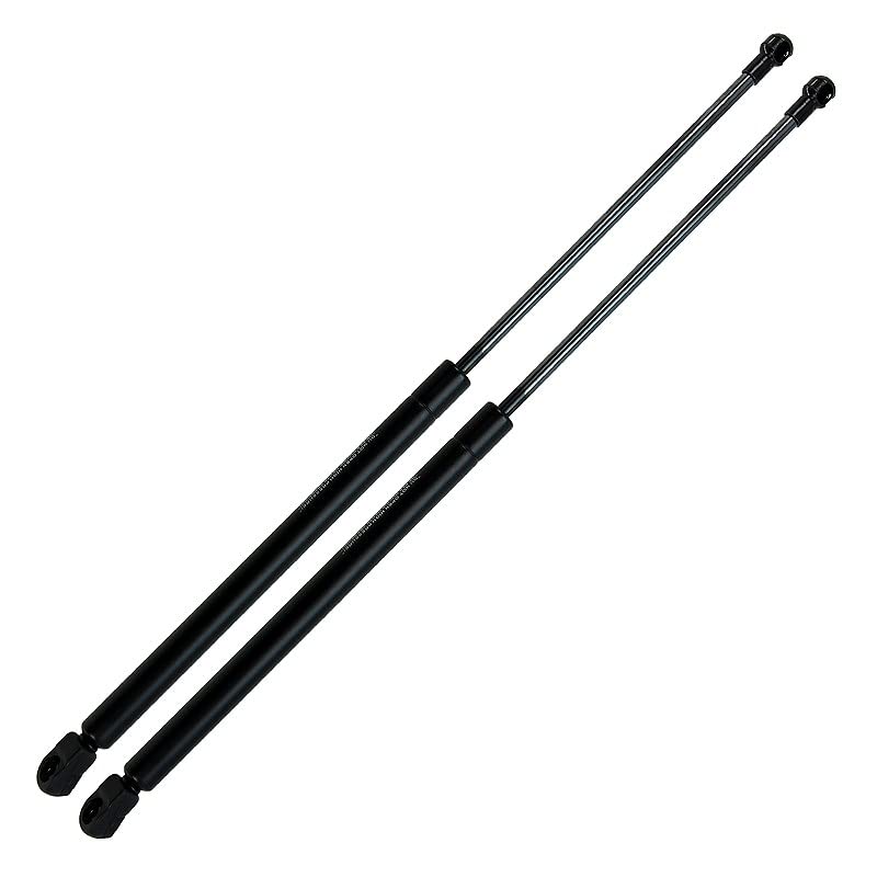 BESTPRICE 2x Gasfeder Heckklappe für AUDI A3 (8L1), Schwarz, Metall, Heck, 500 mm, 460N, Gasfeder