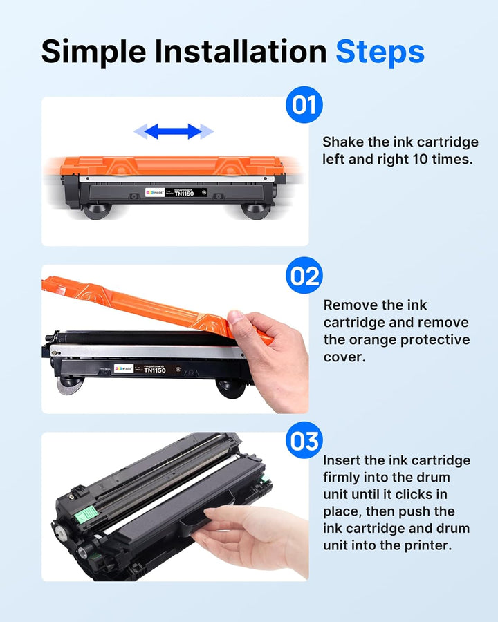 GPC IMAGE TN1150 TN-1150 Toner Schwarz Kompatible für Brother TN1150 für Brother HLL1240W DCPL1640W