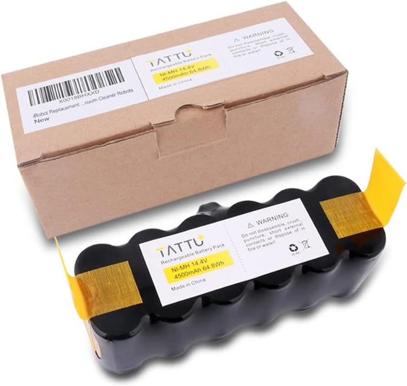 Tattu 14,4 V 4500 mAh NI-MH Akku für iRobot Roomba 500 600 700 800 Serie Ersatzakku passend für R3 i