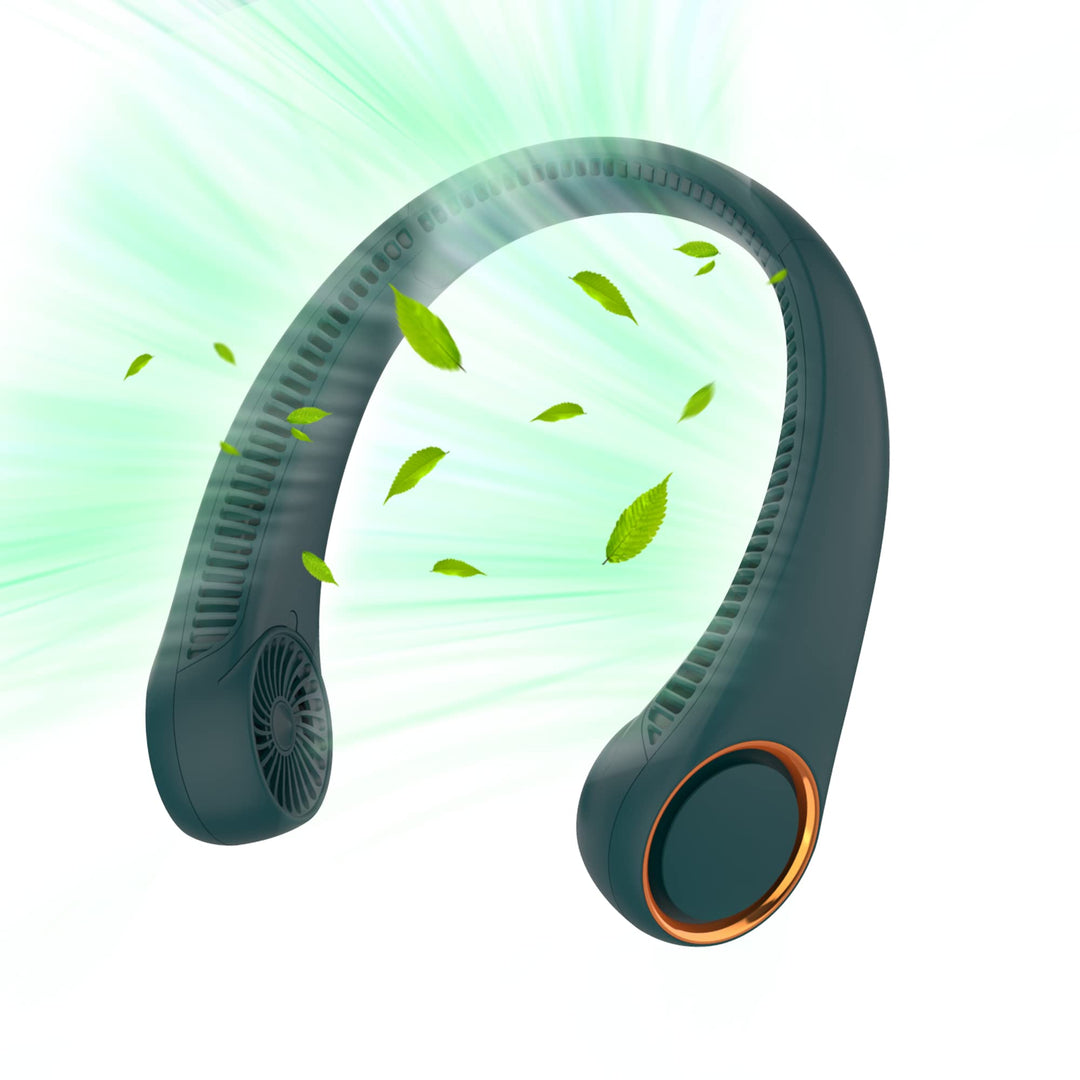 Tragbarer Halsventilator, freihändiger Ventilator, 360 ° kühlender, persönlicher Ventilator, tragbar