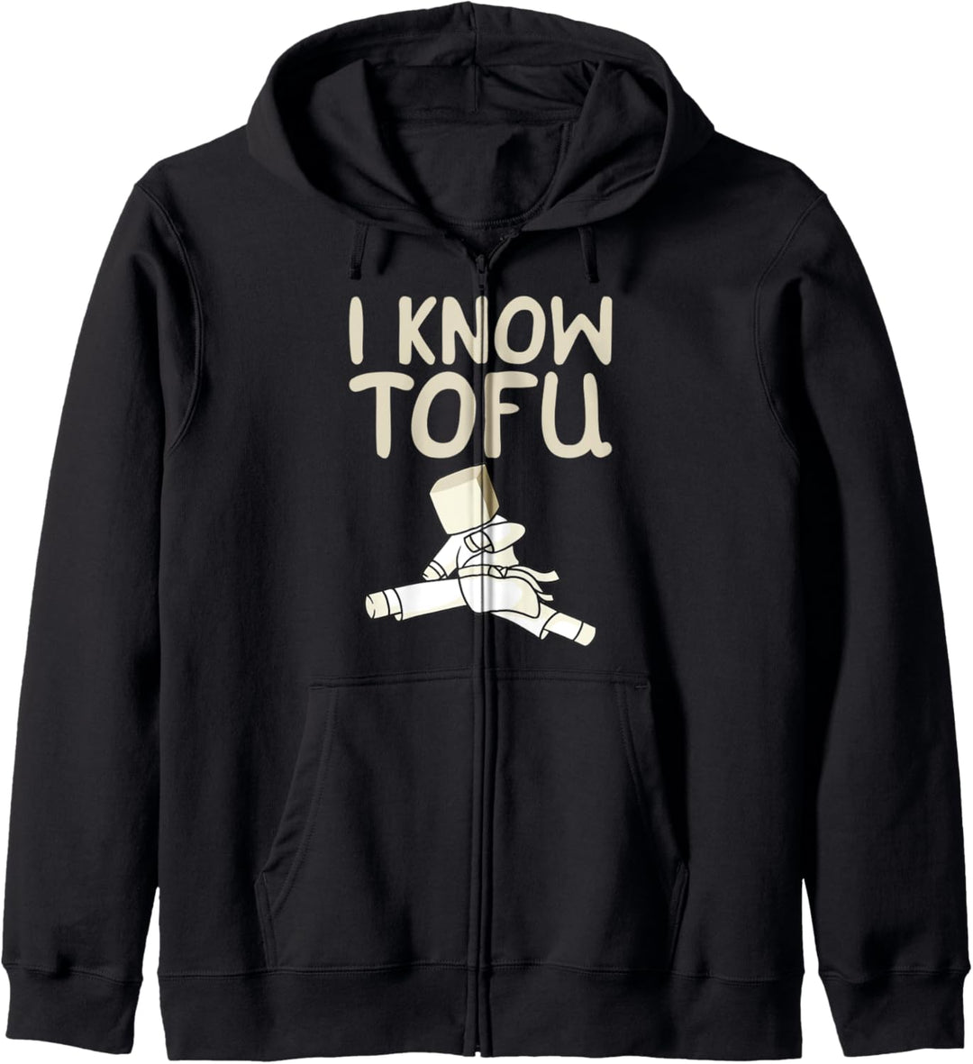 Ich kenne Tofu Lustige Veggies Meatless Vegetarisch Kapuzenjacke