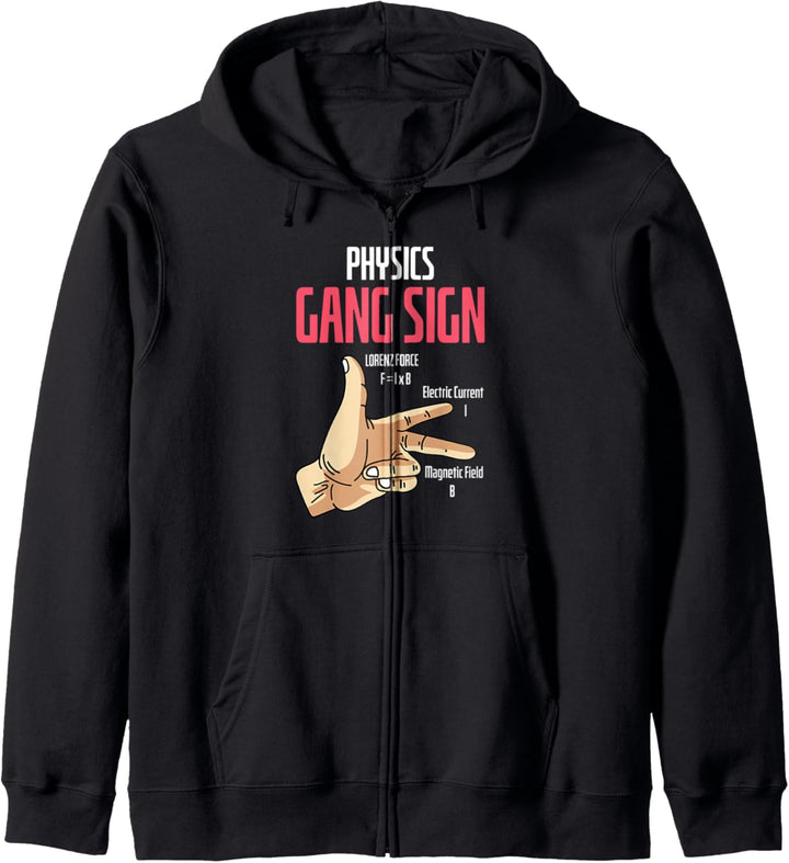 Physik Gang Sign Chemiker Or Scientist Kapuzenjacke