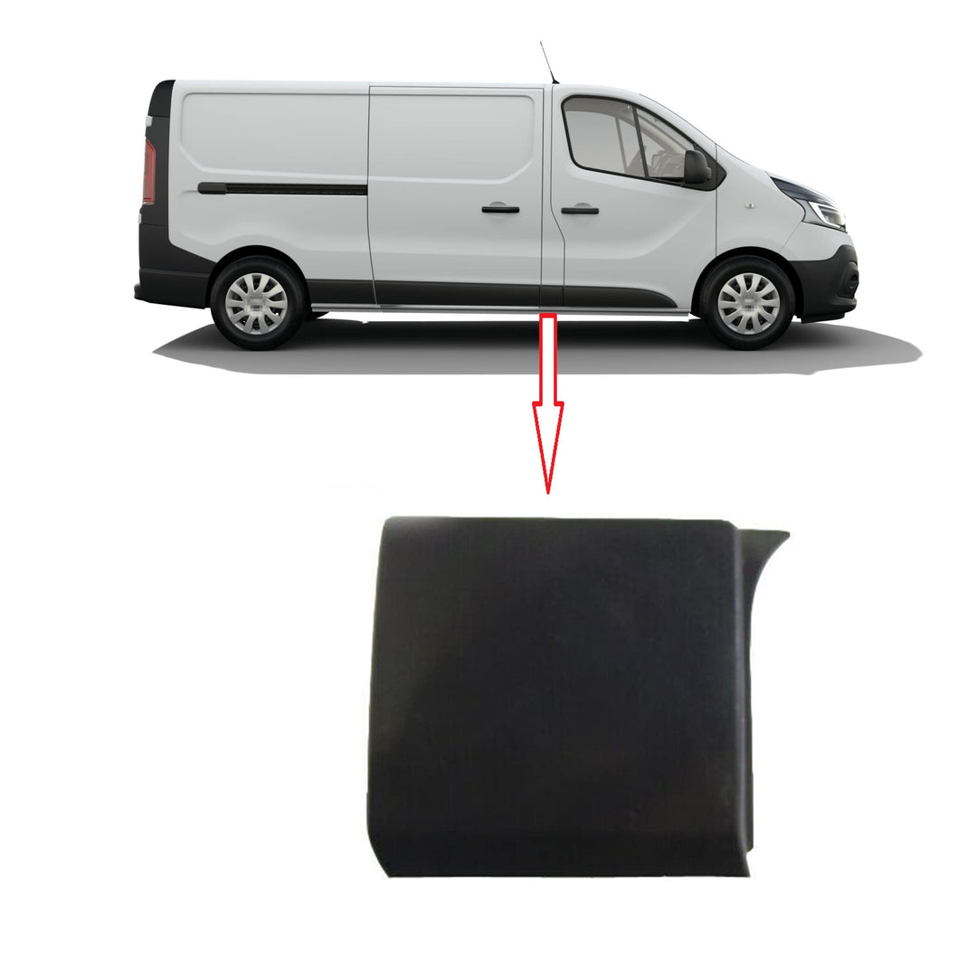 MKAREPART Seiten-Säule Zierleiste Schutzblende Rechts kompatibel mit Trafic MK3 Vivaro B Talento 768