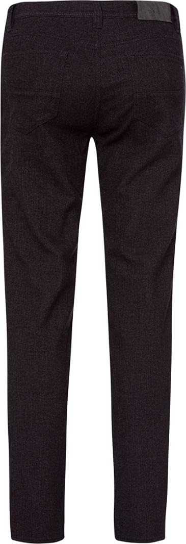 BRAX Herren Jeans Hose Cadiz C Wolloptik Twillstretch Darkblue Kariert 36W / 32L Grau Grau (Anthra 0