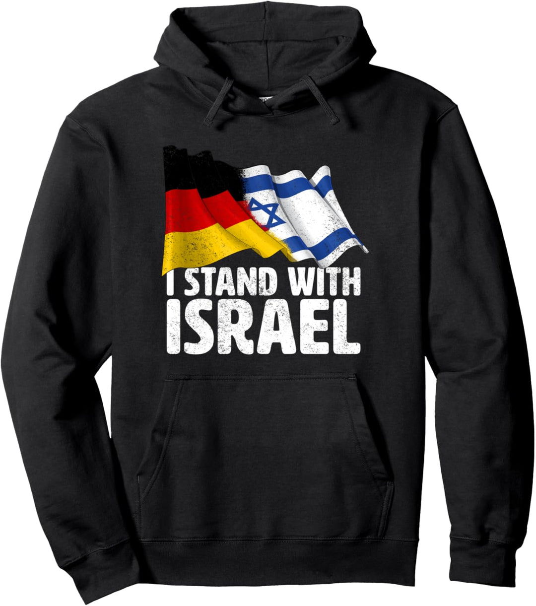 Germany Deutschland Israel Flag I stand With Israel Pullover Hoodie