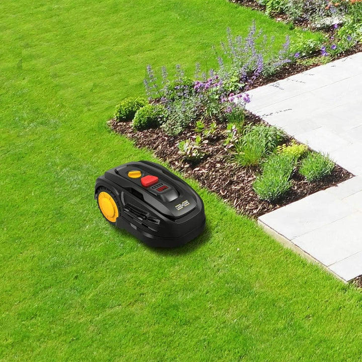LANDXCAPE Mährobot LX799 für bis zu 300m² & 25% Steigung Automatischer Rasenmäher mit Seitenlast-Dig