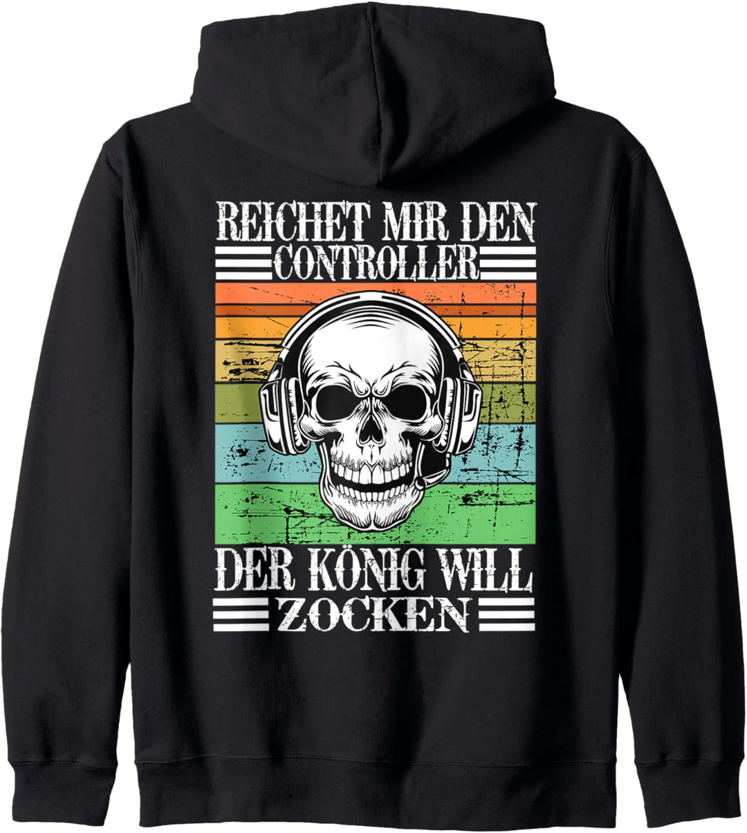 Zocker Shirt mit Gamer Spruch für Herren Damen Gaming Kapuzenjacke