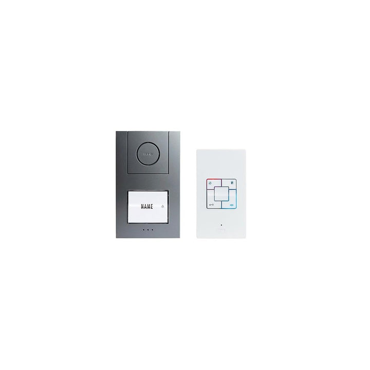 M-e modern-Electronics Vistus AD ALU 4010A Vistus Türsprechanlage Kabelgebunden Komplett-Set 1 Fami