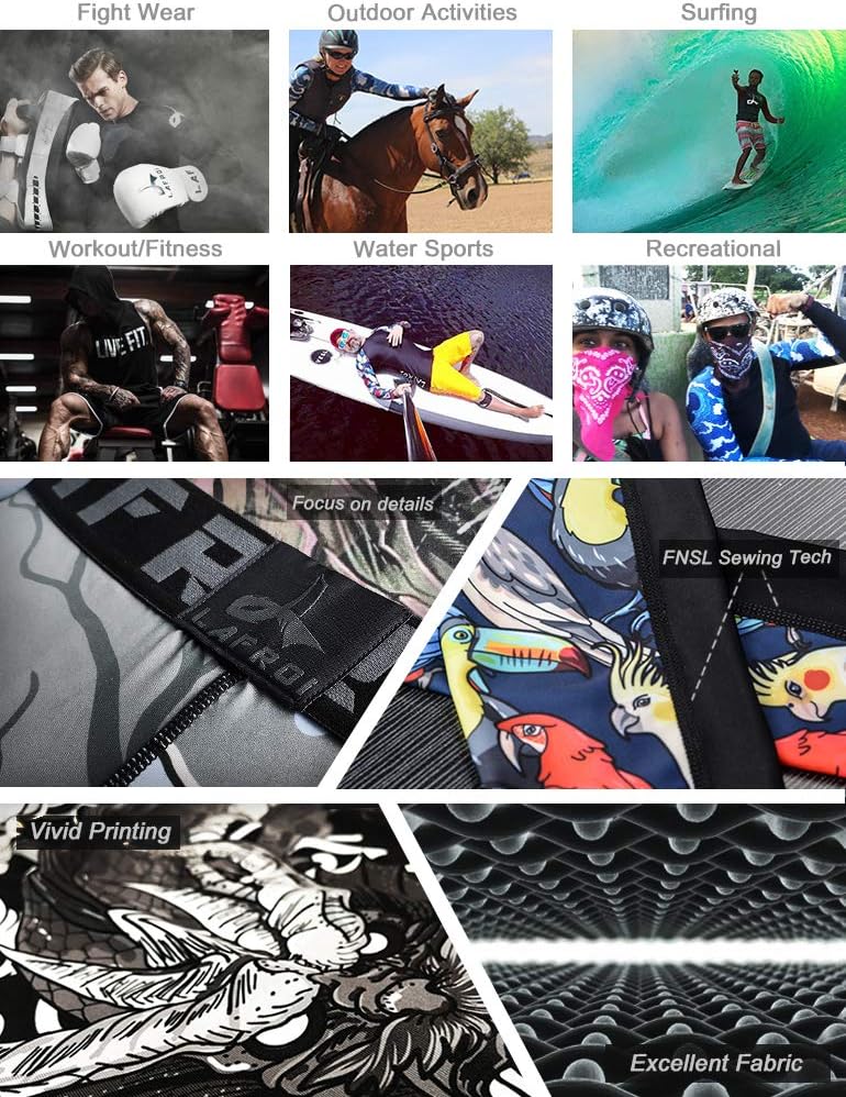 LAFROI Herren Schnelltrocknende Kompressions-Leggings-YSK08 Blood Moon X2 M, Blood Moon X2 M