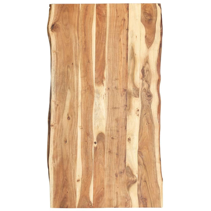 vidaXL Massivholz Tischplatte Baumkante Massivholzplatte Akazie 118x(50-60) x3,8cm 120 x 60 x 3.8 cm