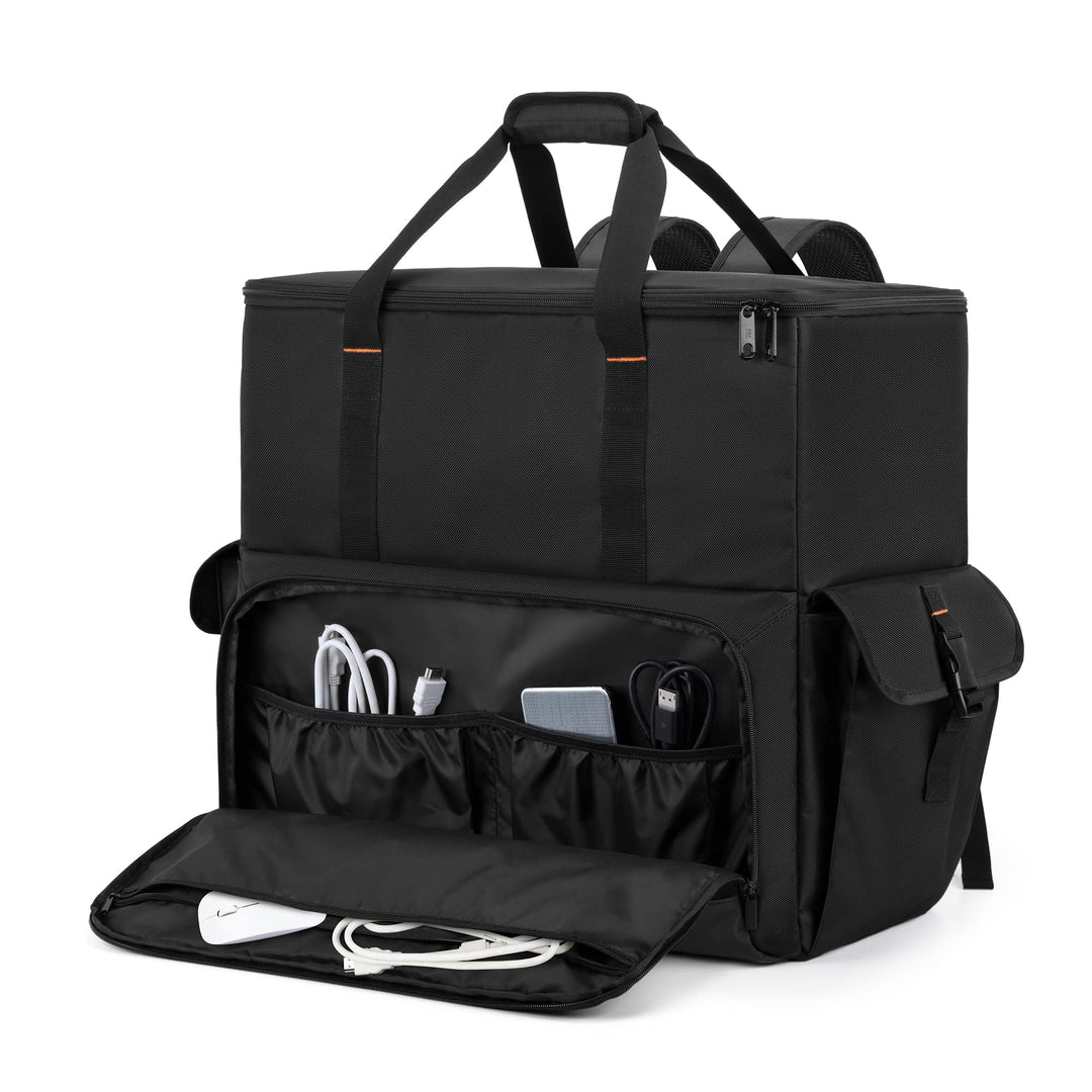 Trunab PC Host Tragetasche, Computer Rucksack für Prozessoren, Maus, Tastatur, Kopfhörer und Kabel,