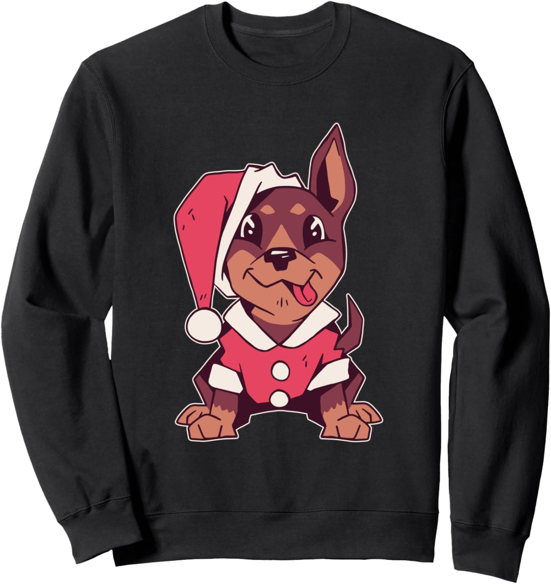 Süsser Weihnachtshund Welpe Sweatshirt