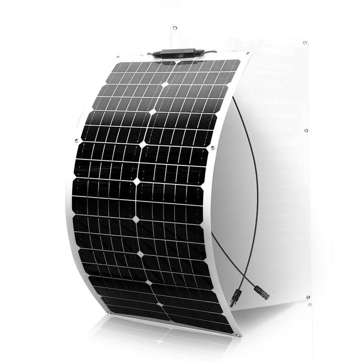 50W Solarpanel Flexibel 12V Monokristallines Solarpanel, Flexible Solarmodule mit Kabel für Wohnmobi