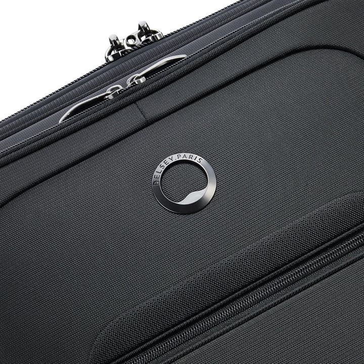 DELSEY PARIS - HELIUM DLX - Weicher Slim-Kabinenkoffer - 55x40x20 cm - 35 Liter - S - Schwarz S Schw