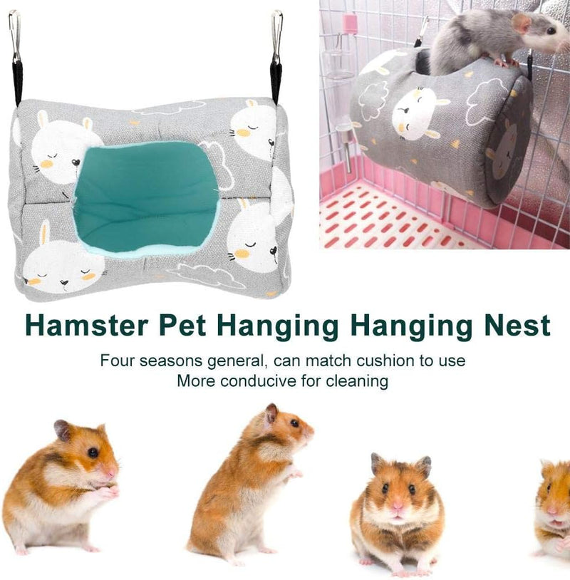 Kleintierkäfig Hängematte aus Leinen Hamsterkäfig Hängematte für Ratten/Kleinnager, Kleintierhöhle K